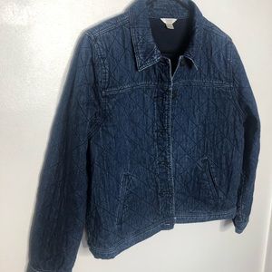 Men Denim Quilted Jacket
